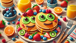 Receta de pancakes adaptada a alergias.